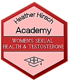 Heather Hirsch Academy logo for women's health education.